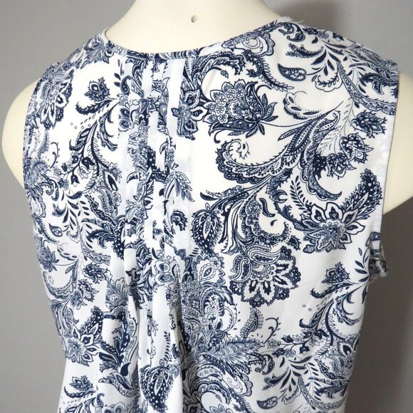 BOBEAU Paisley Blouse Size 1X - Picture 5 of 8